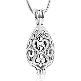 VCCWYQK Hollow Urn Necklace for Ashes for Women-forever in my heart-Memorial Locket Pendant Jar Keepsake Cremation Jewelry for Women Men