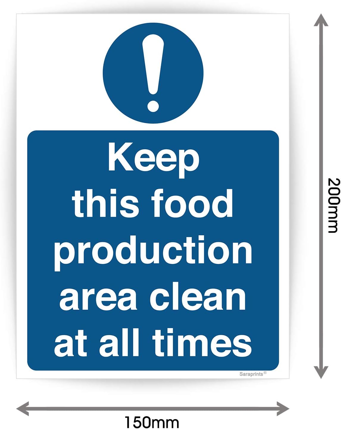 Pack of 2 Food Hygiene Signs Self adhesive Waterproof Vinyl 150mm x 200mm V1192, 150 x 200 mm - Image 4