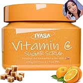IYASA Vitamin C Sugar Scrub for Daily Exfoliation | Helps Remove Dead Surface and Supports Smoother-Feeling Skin | Refreshing Cleanse | Suitable for Melanin-Rich Skin | 8.8 oz