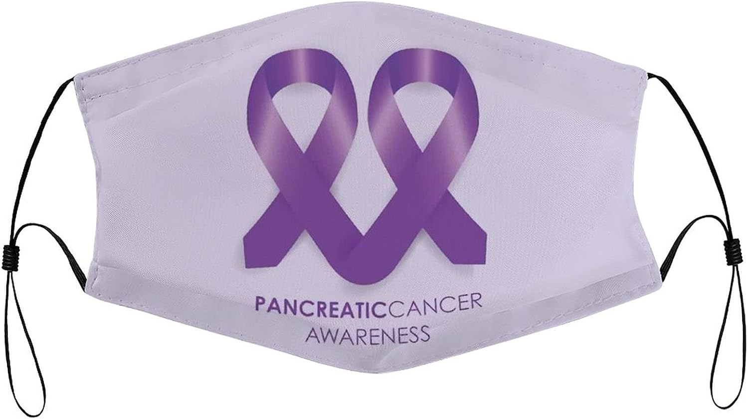Pancreatic Cancer Awareness Customize Cover Purple Ribbon. Reusable