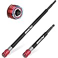 2-Piece 6", 12" Extra Long Magnetic Screwdriver Bit Holders, 1/4 Inch Hex Shank Quick Release Extension Adapter, Durable CR-V
