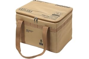 Vbvbip Picnic Organizer Bag - Large Capacity Waterproof Storage Bag, Foldable Organizer Carrier for Beach, Hiking & Outdoor B