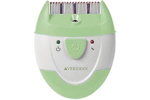 Veridian Healthcare Finito Electronic Lice Comb, Green/White, 1 Count (Pack of 1), (15-001)