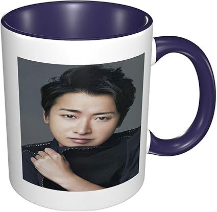 Amazon Co Jp Arashi 嵐 大野智 おおのさとし クリエイティブセラミックオフィスウォーターカップ高価値インナーカラーマグホームパーソナリティトレンドコーヒーカップギフト大容量330ml ホーム キッチン