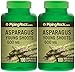 Piping Rock Asparagus Young Shoots 600 mg 2 Bottles x 100 Quick Release Capsules Herbal Supplement
