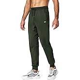 Hugut Men's Sweatpants Lightweight with Zipper Pockets Tapered Joggers Athletic Track Pants for Workout Running Training