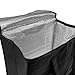 Rippl Insulated Grocery Bag - Reusable Grocery Bags - Foldable with Zipper Top - Set of 2 in Black