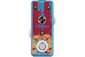AFOT Tremolo Guitar Effects Pedal, Classic Tremolo Pedal Analog Tremolo Effect Pedal for Electric Guitar and Bass,The Classic Tone of Photoelectric Tremolo for Electric Guitar Mini Size True Bypass
