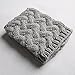 FAYBOX Short Women Crochet Boot Cuffs Winter Cable Knit Leg Warmers Gray