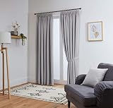 John Aird Blackout Curtains Pencil Pleat with Tie Backs Silver 46 x 54 in view 2