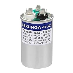 VEXUNGA 25/3 uF 25+3 MFD 370VAC or 440VAC Dual Run