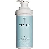 VIRTUE Recovery Sulfate Free Shampoo with Keratin and Baobab Seed Oil for Damaged Hair, Color Safe