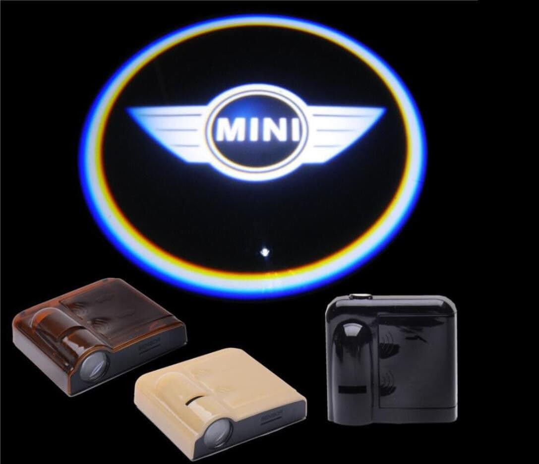 Bestmy For M INI Logo 2PCS Wireless Car LED Door Projector Ghost Shadow Light New