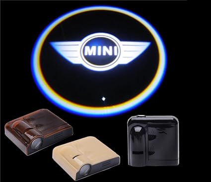 Bestmy For Mini Logo 2 piezas inalámbrico coche LED puerta ...