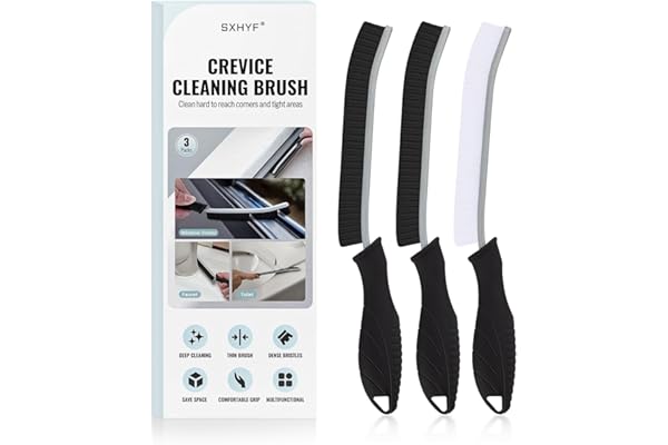 SXhyf Cleaning Brush, Hard Bristle Crevice Cleaning Brush for Narrow Corner | Multifunctional Gap Scrub Brush, Tile Grout Bru