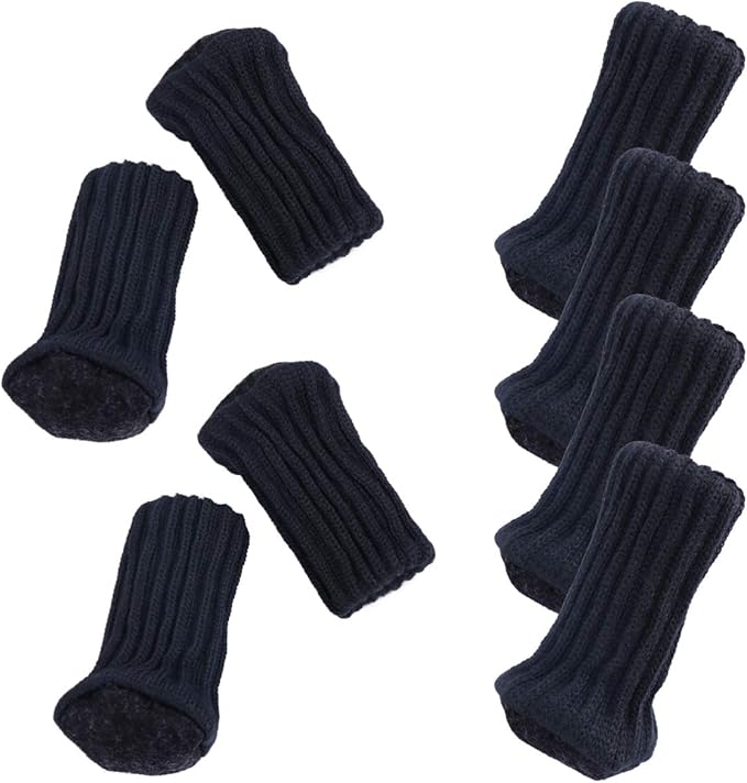 BESPORTBLE Pack of 8 Chair Leg Caps Socks Elastic Knitted Furniture Leg
