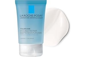 La Roche-Posay Toleriane Double Repair Matte Face Moisturizer, Daily Moisturizer For Oily Skin With Ceramide And Niacinamide For All Skin Tones, Oil Free, Non-Comedogenic, Available with SPF 30
