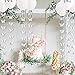 zilue Butterfly Banner Decorative Paper Garland for Wedding Baby Shower Birthday Theme Decor 110 Inches Long Pack of 2 Pieces White