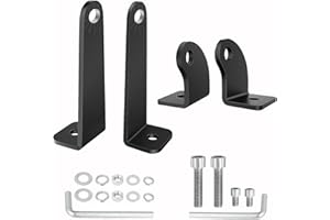 SWATOW INDUSTRIES 2PCS Light Bar Mounting Brackets Universal LED Light Bar Mounts Adjustable Side-Mounted Brackets Straight o