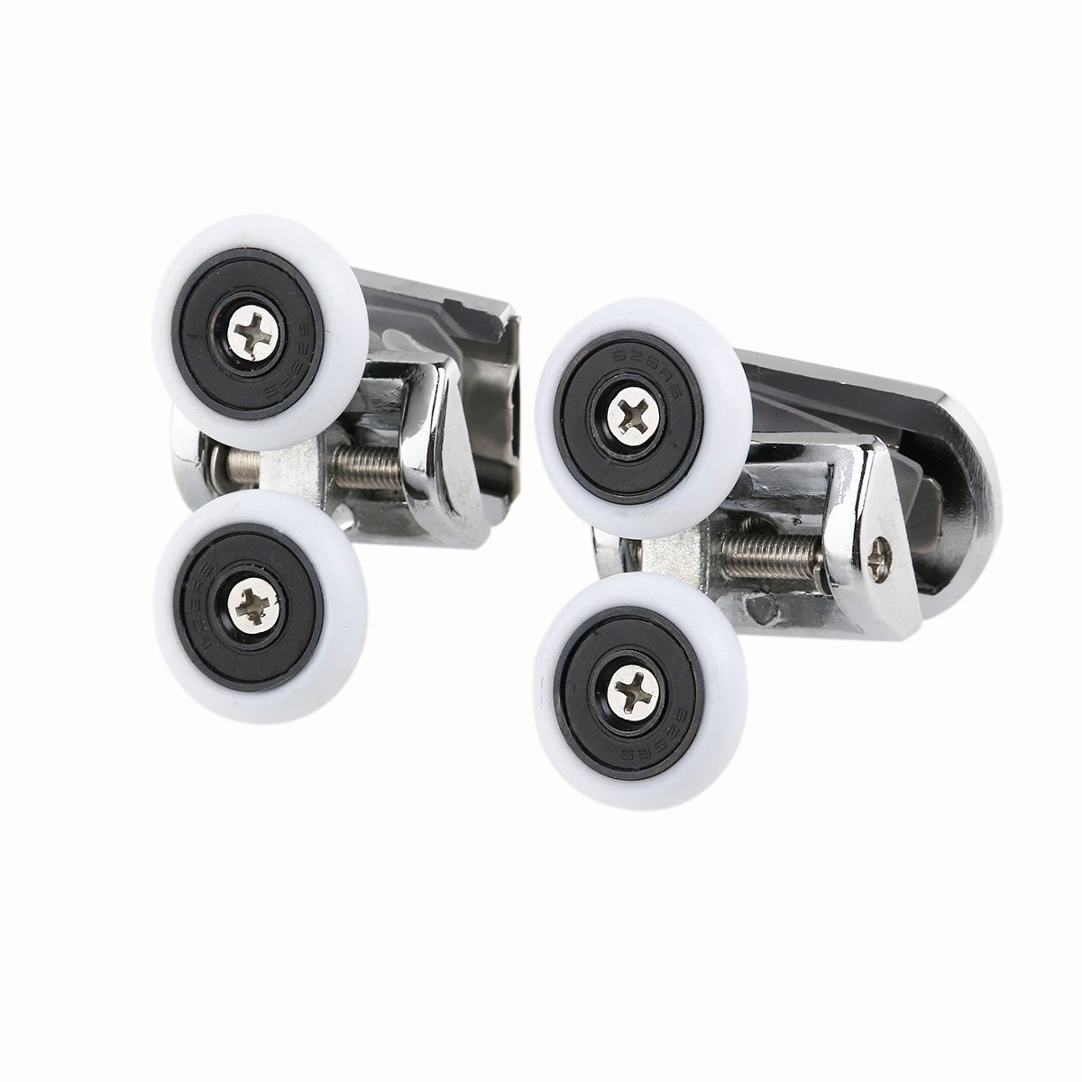OUNONA Pair of 25mm Shower Door Rollers Replacement Sliding Shower Door