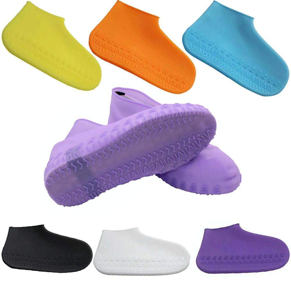 Kit Imperméable Réutilisable (Poncho Transparent + Couvre-chaussures) - Semelle Antidérapante, Double Fermeture