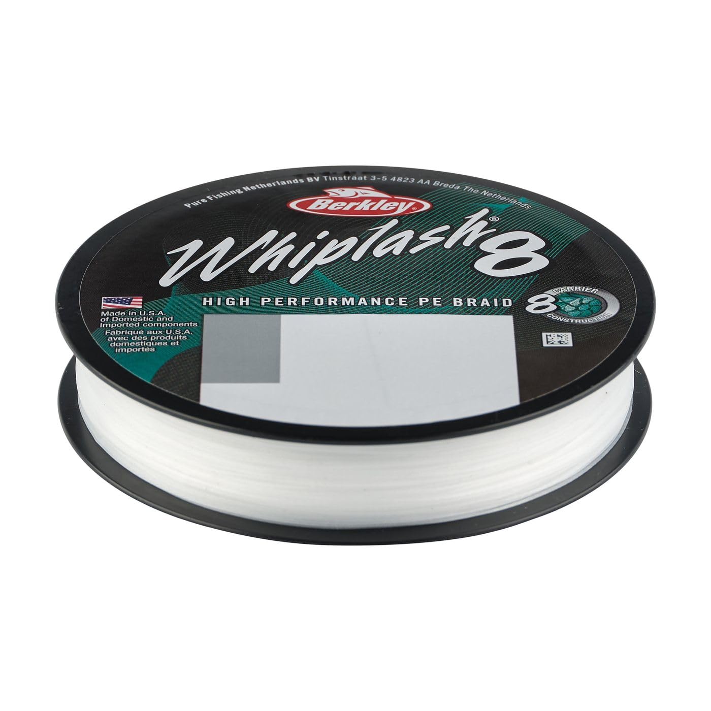 Berkley Whiplash8, Fishing Line, Superline, , Predator Fishing, Pike, Perch, Zander, Trout, Unisex, Crystal, 0.25mm | 40kg | 88lb | 330yd