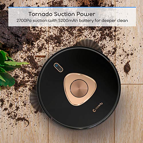 Coredy L900 Robot Vacuum Cleaner, Smart Laser Navigation, Precision AI Mapping Technology