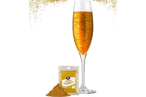 CAPPSTAN UK Twinkle My Drink® Royal Gold Premium Edible Glitter for Drinks | Thanksgiving Supplies | Edible Drink Shimmer | Christmas Gold Glitter | 5g up to 25 Servings