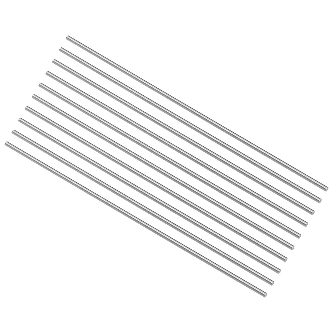 sourcing map Round Steel Rod, 1.5mm HSS Lathe Bar Stock Tool 100mm Long, for Shaft Gear Drill Lathes Boring Machine Turning Miniature Axle, Cylindrical Pin DIY Craft Tool, 10pcs