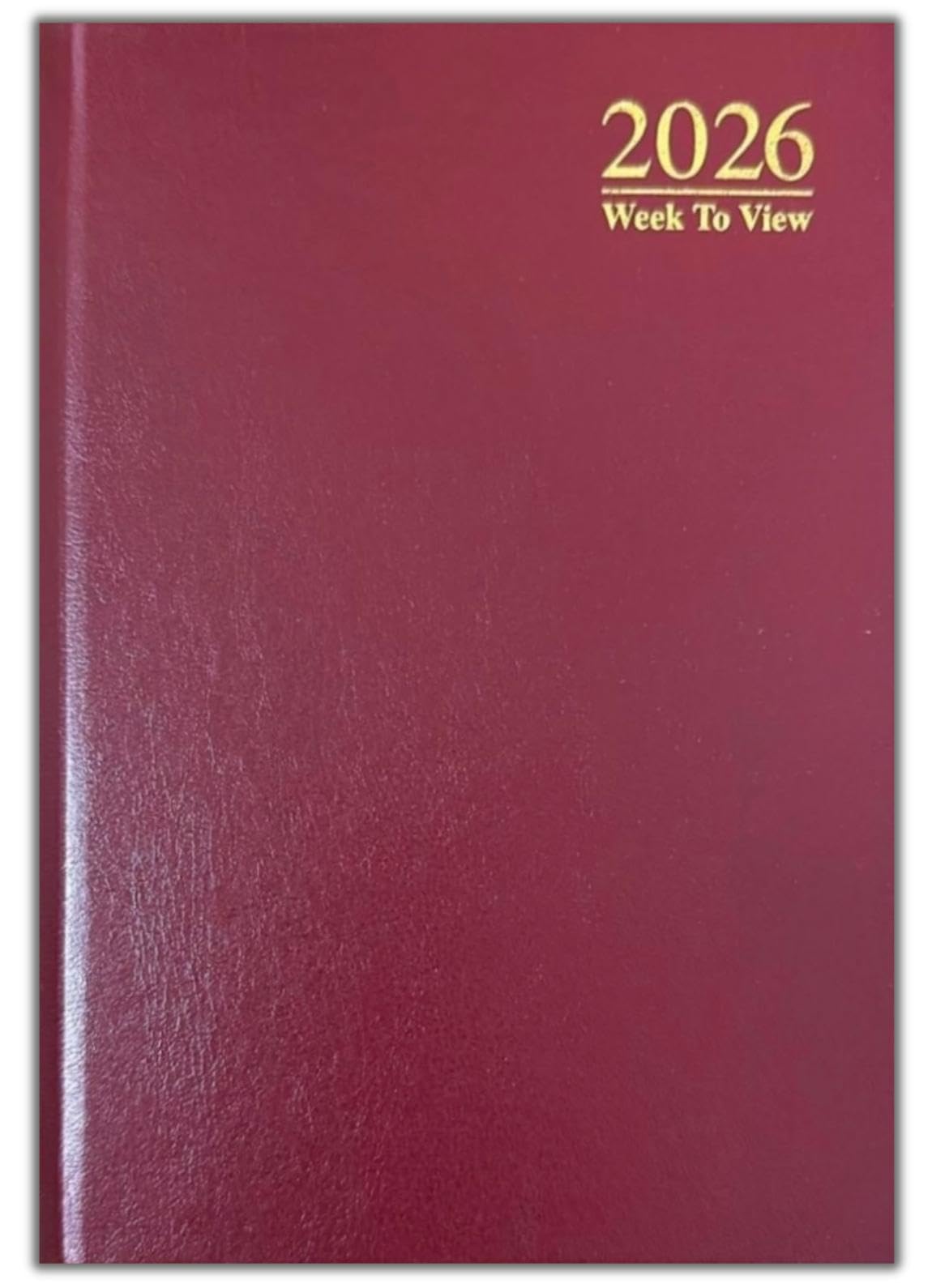PaulStore 2026 A4 | A5 | A6 Diary Week to View | Page A Day | Desk Diary | Hard Backed For Home And Office Use (Red, A4 Week To View)