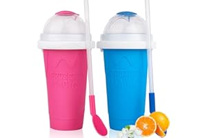 MICEAN Slushy cup 2Pcs Slushie MakerCup,Frozen Magic Slushy Cup - Create Delicious Slushies Anywhere with This Fun and Cool Slushie Maker Cup! Perfect for TikTok Trends and Cool stuff Birthday Gifts！