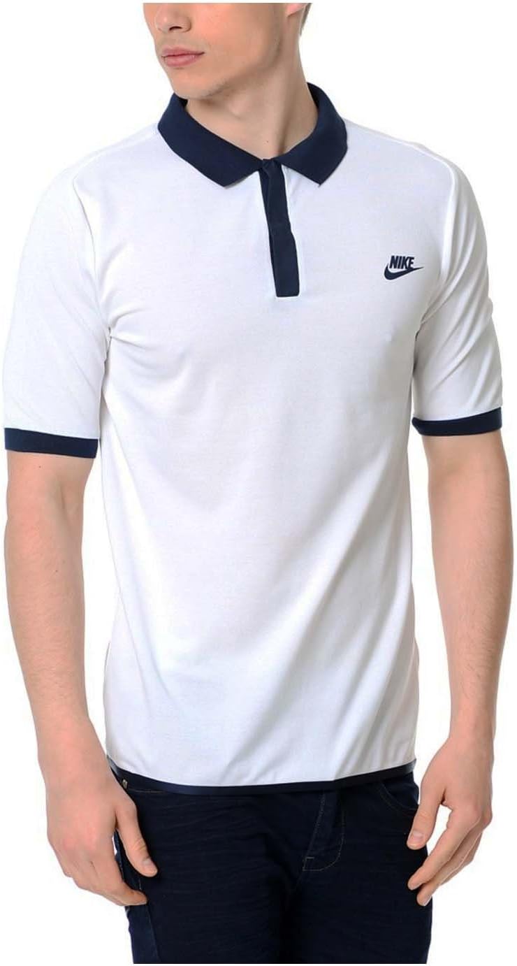 Nike Men's Bonded 2.0 Sport Casual Polo ShirtWhiteSmall