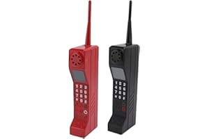 SHIPENOPHY Retro Brick Cell Phone Ornament Vintage Cellular Model Simulation Photographic Props Stylized Ornaments for Shooting Props, Restaurant Decoration, Family Decoration(Black)