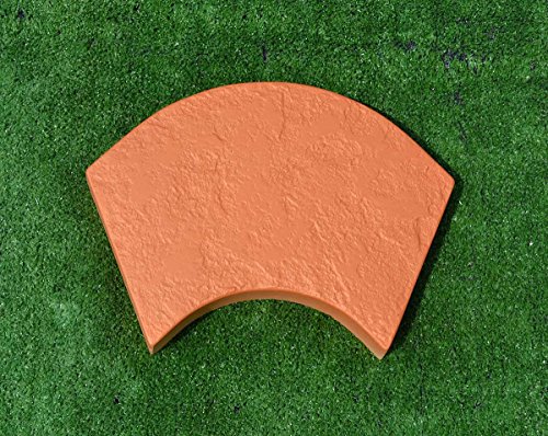 Sold 2pcs PLASTIK MOLDS Stone Border Flower Garden Garden Decor Edging S38
