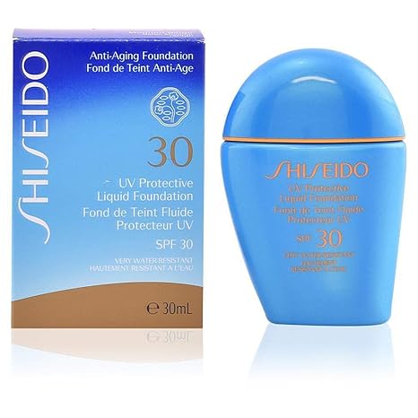 shiseido uv protective liquid foundation spf 30 dark ivory