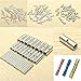 Lucksender 150pcs Silver Metal Uninsulated Wire Ferrule Cable Crimp Terminals Butt Connector(10 -12 AWG (4.0-6.0mm?) / 14 -16 AWG (1.5-2.5mm?) / 18 - 22 AWG (0.5-1.5mm?),each size 50pcs)