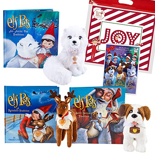 Elf on The Shelf Elf Pets Complete Set Reindeer, Arctic Fox, St
