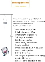 Akin Solar Hanging Butterfly Ball Light Outdoor Garden Decor 8 Butterflies view 9
