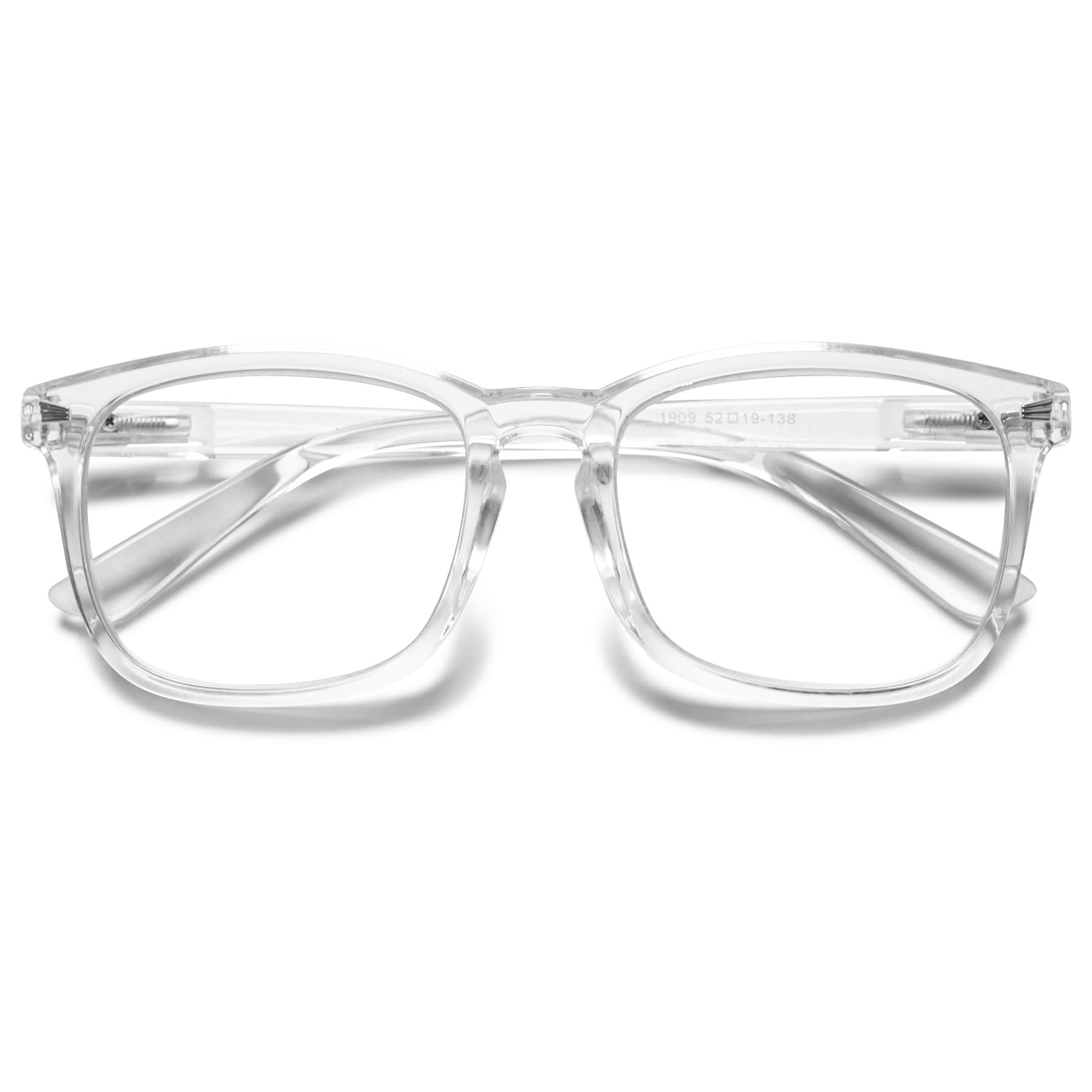 Lanomi Stylish Rectangle Reading Glasses 1.0 1.25 1.5 1.75 2.0 2.5 2.75 3.0 3.5 Womens Men Blue Light Blocking Computer Glasses Lightweight Reader Eyeglasses Clear Frame Reading Glasses 4.0