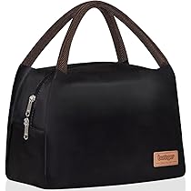 lunch box tote bag／black Sporty Lunch Totes - All In Motion™ Black: Zipper Lunch Box