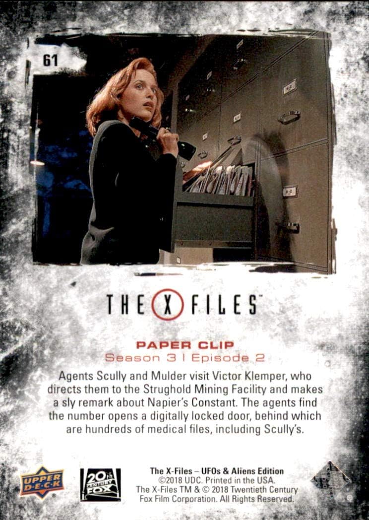 2019 Upper Deck X Files Ufos And Aliens Trading Card 61 Paper