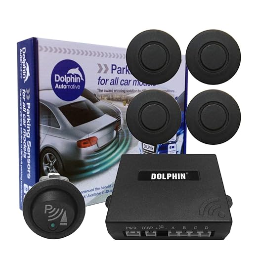 Dolphin Auto vorne Sensoren mit länger 6 m führt und Parken Schalter in 32 farbige Sensor Optionen UK