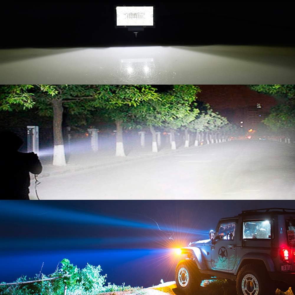 LMGAO 4 Inch 60W Combo Led Light Bars Spot Flood Beam LED Work Light Bar Waterproof For Driving Offroad Boat Car Tractor Truck SUV ATV: Automotive