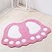 Jian Ya Na Non Slip Bath Toilet Mat Cute Big Feet Bathroom Shower Rugs Shaggy Carpet Absorbent Doormat Floor Mat Living Room Sofa Cushion Foot Pad Rug(19