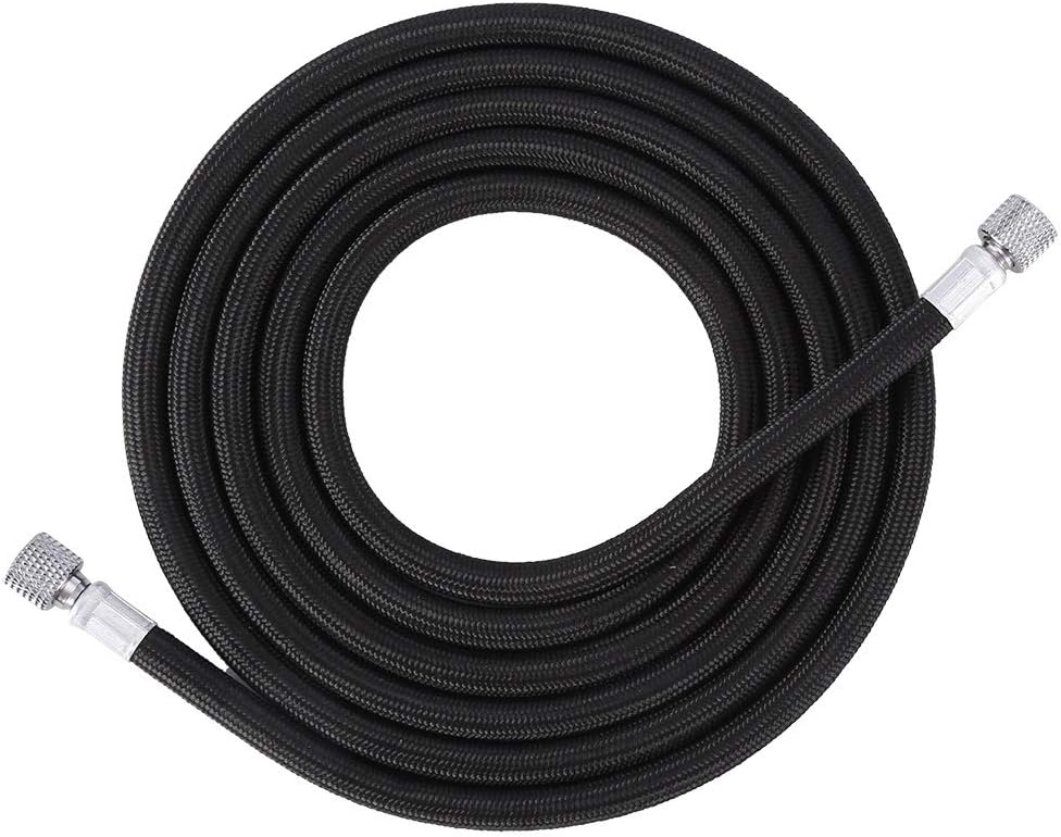 Braided Hose,1.8M EVA Braided Airbrush Hose Air Tube 1/8"-1/4" Adaptor Fitting Ends Coupling, Defult - Image 3