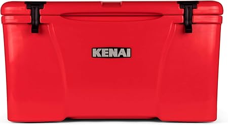 red rotomolded cooler