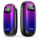 Hand Warmers Rechargeable, Electric Dual-Sided Heating with LED Display & Flashlight, Max 127℉, 13Hrs Long Lasting Pocket Heater for Raynauds, Golf, Hunting,Camping, Valentines Day Gift for Him