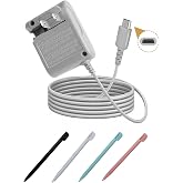 DS Lite Charger Kit Compatible with DS Lite 100-240V Wall Plug Adapter with 4 Stylus Pen for DS Lite