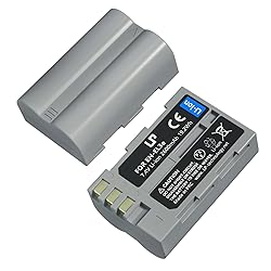 LP EN-EL3e Battery Pack, 2-Pack 2600mAhBattery for