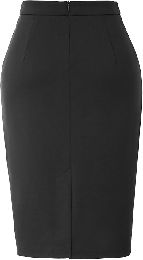 jupe droite fendue devant